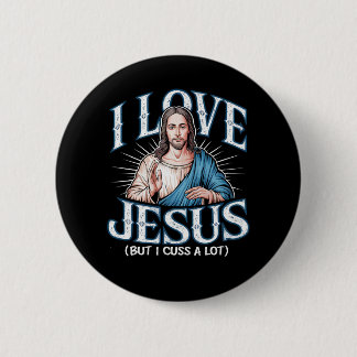 Ik hou van Jezus (maar ik heb een hoop!) Ronde Button 5,7 Cm