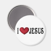 Ik hou van Jezus Magnet Magneet (Voorkant / Achterkant)