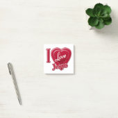 Ik hou van Jezus Rode Hart Post-it® Notes (Kantoor)