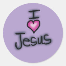 Ik hou van Jezus roze hart