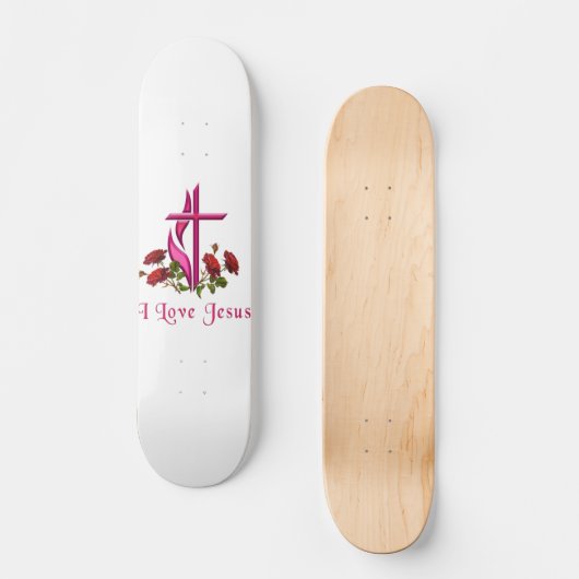 Ik hou van Jezus Skateboard (Voorkant)