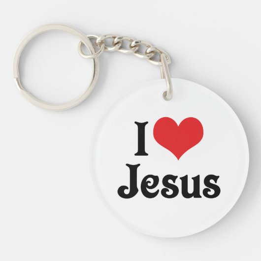 Ik hou van Jezus Sleutelhanger (Voorkant)