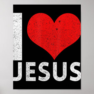 Ik hou van Jezus T-Shirt. Ben je een patriottische Poster
