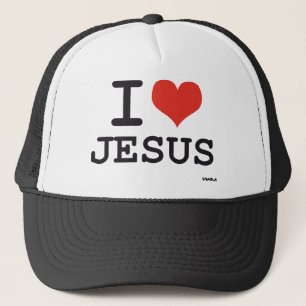Ik hou van Jezus Trucker Pet