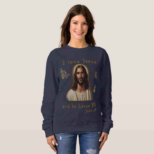 Ik hou van Jezus Trui (Voorkant volledig)