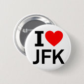 Ik hou van JFK Ronde Button 5,7 Cm (Voorkant /achterkant)