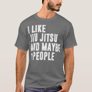 Ik hou van jiu jitsu en misschien 3 mensen Brazili T-shirt
