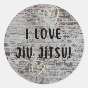 Ik hou van Jiu Jitsu sticker