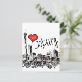 Ik hou van Joburg Briefkaart (Staand voorkant)