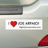 IK HOU VAN JOE ARPAIO! BUMPERSTICKER (Op auto)