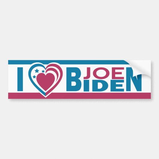 Ik hou van Joe Biden Bumpersticker (Voorkant)