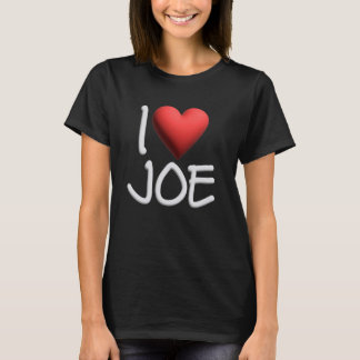 Ik hou van Joe Naam Gepersonaliseerde Mannen Guy B T-shirt
