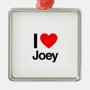ik hou van joey metalen ornament