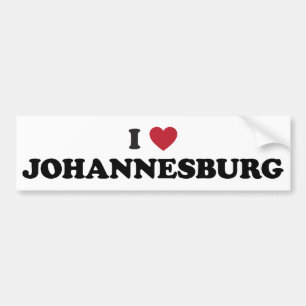 Ik hou van Johannesburg Zuid-Afrika Bumpersticker
