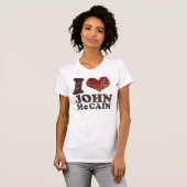 Ik hou van John McCain t shirt (Voorkant volledig)