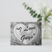 Ik hou van jongens briefkaart (Staand voorkant)