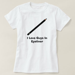 Ik hou van jongens in Eyeliner T-shirt