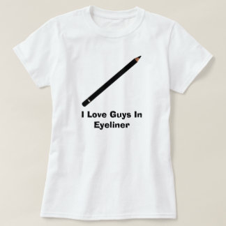 Ik hou van jongens in Eyeliner T-shirt