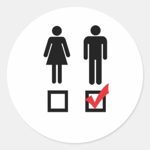 IK HOU VAN JONGENS RONDE STICKER