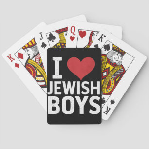Ik hou van Joodse jongens Ik hart Joodse jongens H Pokerkaarten