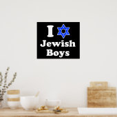 Ik hou van joodse jongens poster (Keuken)