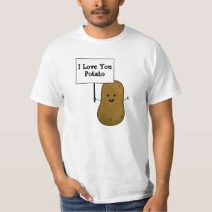 Ik Hou Van Jou Aardappel T-shirt