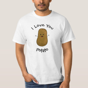 Ik Hou Van Jou Aardappel T-shirt