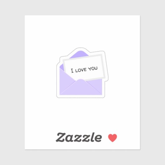Ik Hou Van Jou Brief Sticker (Vel)