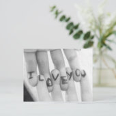 Ik hou van jou briefkaart (Staand voorkant)