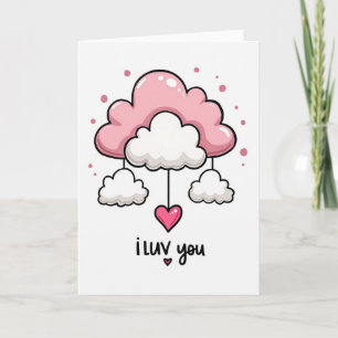 Ik Hou Van Jou Cloud Mobiele Kaart
