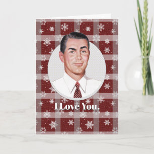 Ik hou van jou...en niet alleen omdat..Kerstkaart Kaart