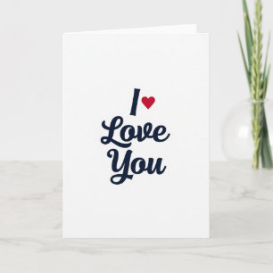 Ik Hou Van Jou Hart Script Kaart