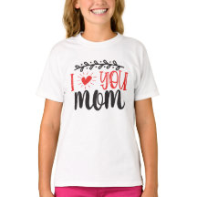 Ik hou van jou mama Shirt, mama houdt van Shirt, M