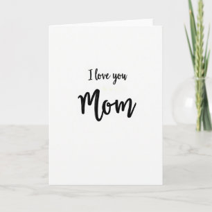 Ik hou van jou, mama simpele kaart