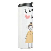 Ik hou van jou mama thermische tumbler | Moederdag Thermosbeker (Gedraaid links)