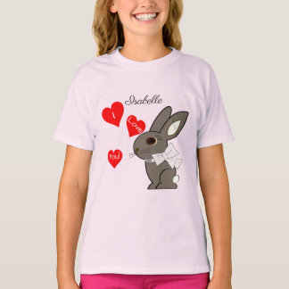 "Ik hou van jou!" Meisjes T-shirts