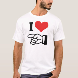 Ik Hou van Jou - met Wijzende Vinger T-shirt