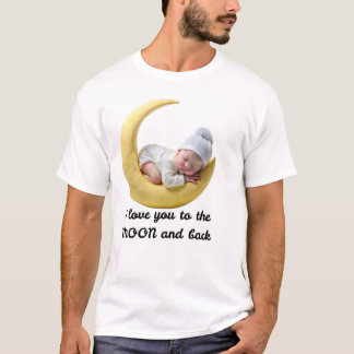 Ik hou van jou naar de maan en terug T-shirt – Bab