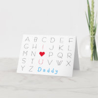 Ik hou van jou om papa ABCD Fathers Day Birthday t