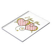 Ik hou van jou ontwerp notitieboek (Linkerzijde)