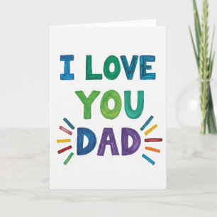 Ik Hou Van Jou Papa Berichtkaart Kaart
