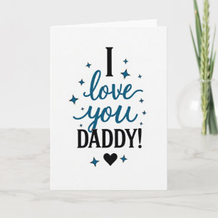 Ik hou van jou Papa Kunstkaart Kaart