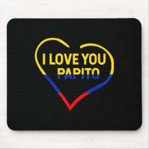 Ik hou van jou Papito Vlag Colombia Vlag Gelukkig Muismat