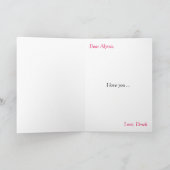 Ik hou van jou Persoonlijke Fotokaart Kaart (Binnen)