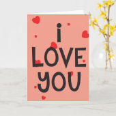 Ik Hou Van Jou Persoonlijke Kaart (Gele Bloem)