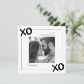 Ik hou van jou Prettige Valentijnsdag Echtgenoot X Feestdagenkaart (Staand voorkant)