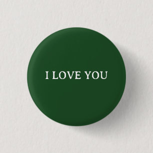 IK HOU VAN JOU RONDE BUTTON 3,2 CM