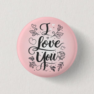 Ik hou van jou ronde button 3,2 cm