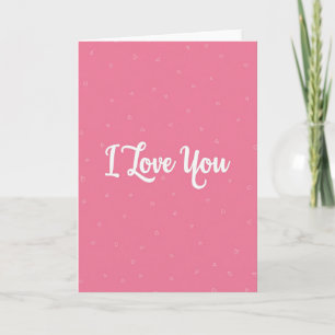 Ik Hou Van Jou Roze Doodle Kaart