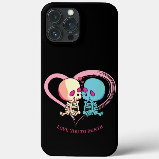 Ik hou van jou tot de dood voor Valentijnsdag. Case-Mate iPhone Case (Achterkant)